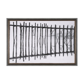 U Bein Bridge by Mercana Studio a Hand Embellished Textured Framed Photo Art Print Matted under Glas by Mercana at Eve Furniture