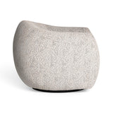 Judy Black and White Woven Fabric Swivel Chair by TOV Furniture at Eve Furniture