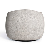 Judy Black and White Woven Fabric Swivel Chair by TOV Furniture at Eve Furniture