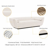 Ulka Sofa in Cream by Manhattan Comfort at Eve Furniture