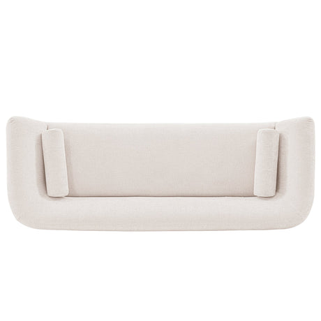 Ulka Sofa in Cream by Manhattan Comfort at Eve Furniture