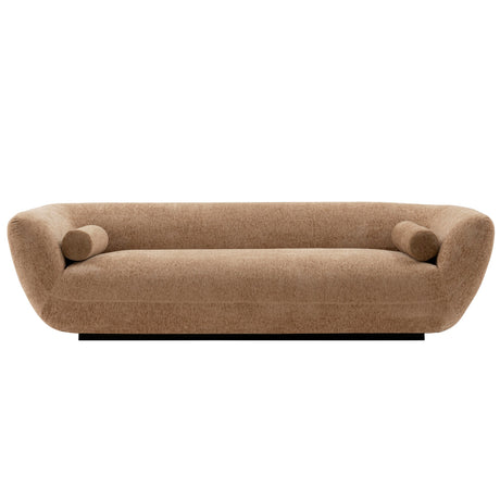 Ulka Sofa in Light Brown by Manhattan Comfort at Eve Furniture