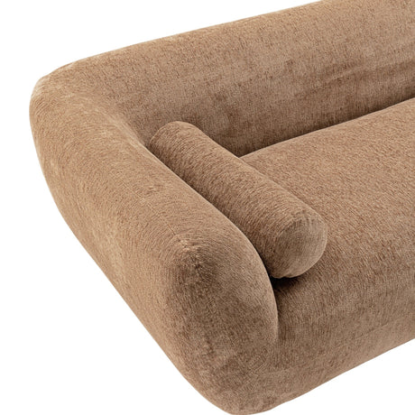 Ulka Sofa in Light Brown by Manhattan Comfort at Eve Furniture