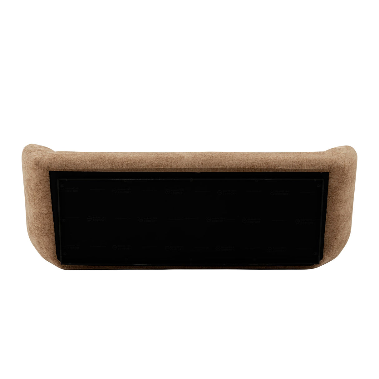 Ulka Sofa in Light Brown by Manhattan Comfort at Eve Furniture