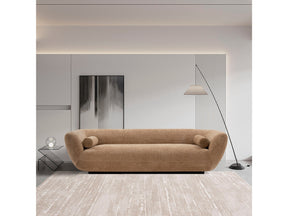 Ulka Sofa in Light Brown by Manhattan Comfort at Eve Furniture