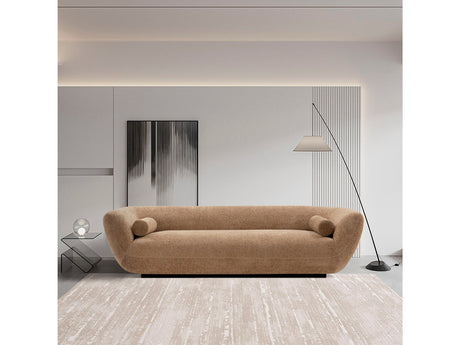 Ulka Sofa in Light Brown by Manhattan Comfort at Eve Furniture