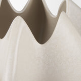 Ulrich Sculptural Cream Glazed Ceramic Vase by Mercana at Eve Furniture