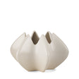 Ulrich Sculptural Cream Glazed Ceramic Vase by Mercana at Eve Furniture