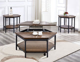 Ultimo Hexagon Lift-Top Cocktail Table w/Casters