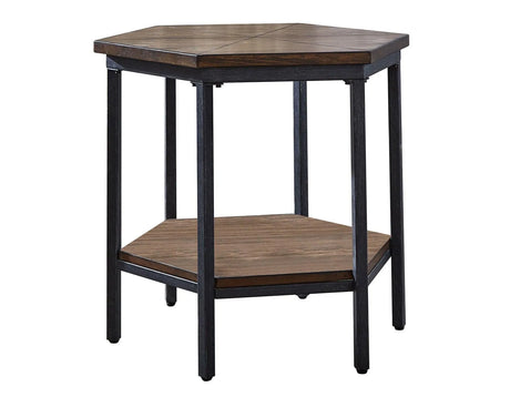 Ultimo Hexagon Lift-Top Cocktail Table w/Casters by Steve Silver at Eve Furniture