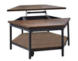 Ultimo Hexagon Lift-Top Cocktail Table w/Casters by Steve Silver at Eve Furniture