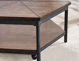 Ultimo Hexagon Lift-Top Cocktail Table w/Casters by Steve Silver at Eve Furniture