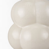 Ulvi Cream Glazed Bubble Ceramic Vase by Mercana at Eve Furniture