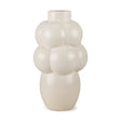 Ulvi Cream Glazed Bubble Ceramic Vase by Mercana at Eve Furniture