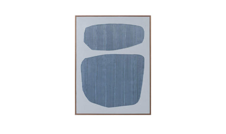 Uma Framed Painting Blue Palette by Moe's Home at Eve Furniture