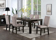 Umbria Antique Black/Gray Dining Table by Furniture of America at Eve Furniture