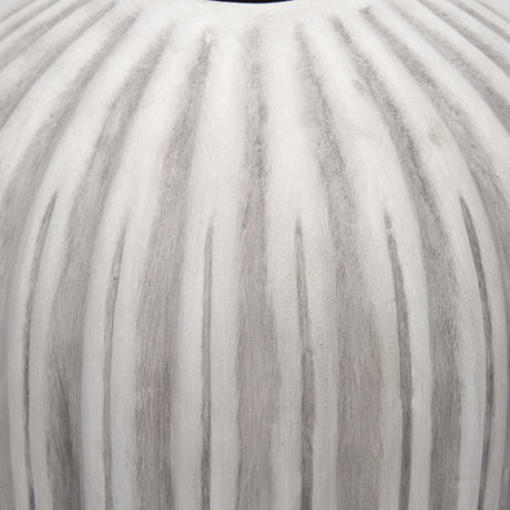Ummi Small Off White w/ Gray Antiquing Ceramic Vase by Mercana at Eve Furniture