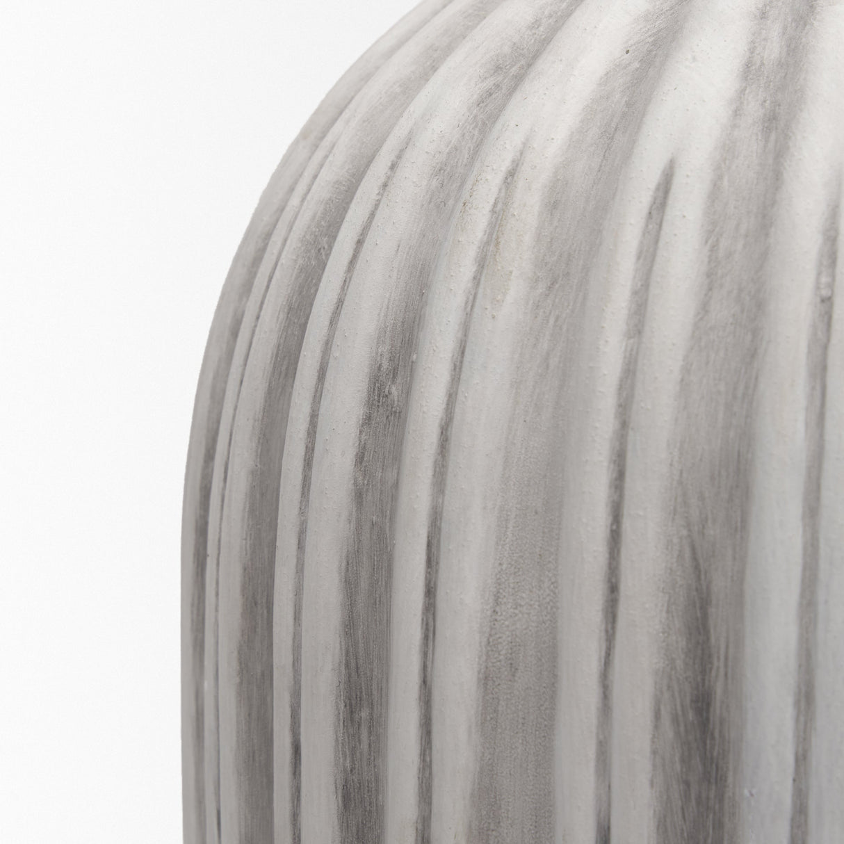 Ummi Small Off White w/ Gray Antiquing Ceramic Vase by Mercana at Eve Furniture