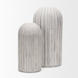 Ummi Small Off White w/ Gray Antiquing Ceramic Vase by Mercana at Eve Furniture