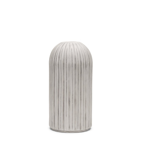 Ummi Small Off White w/ Gray Antiquing Ceramic Vase by Mercana at Eve Furniture