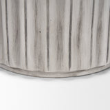 Ummi Tall Off White w/ Gray Antiquing Ceramic Vase by Mercana at Eve Furniture