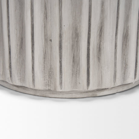 Ummi Tall Off White w/ Gray Antiquing Ceramic Vase by Mercana at Eve Furniture