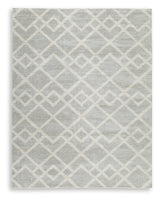 Unawick Gray/Ivory Large Rug by Ashley at Eve Furniture
