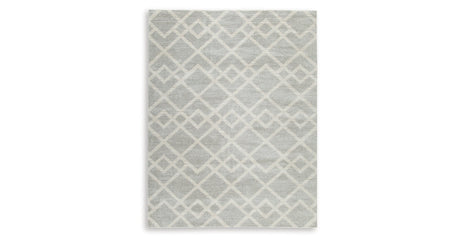 Unawick Gray/Ivory Large Rug by Ashley at Eve Furniture