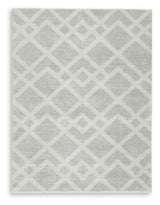 Unawick Gray/Ivory Medium Rug by Ashley at Eve Furniture