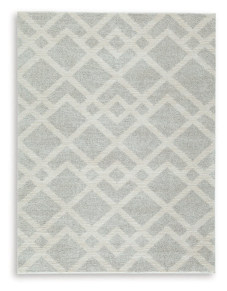 Unawick Gray/Ivory Medium Rug by Ashley at Eve Furniture