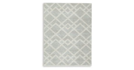 Unawick Gray/Ivory Medium Rug by Ashley at Eve Furniture