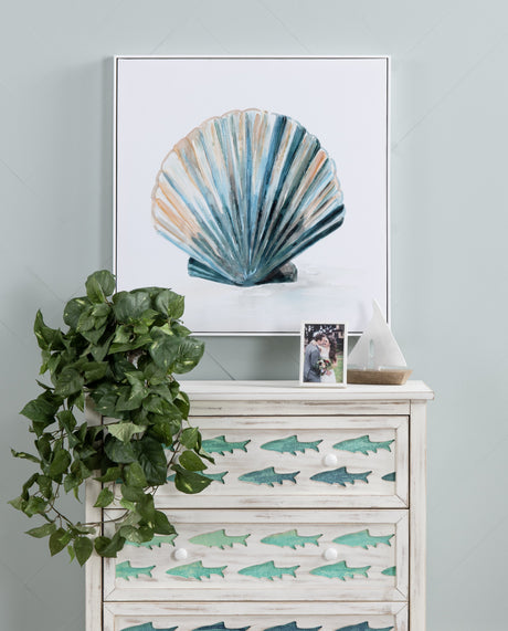 Under The Sea Blue/Green Canvas by Crestview at Eve Furniture