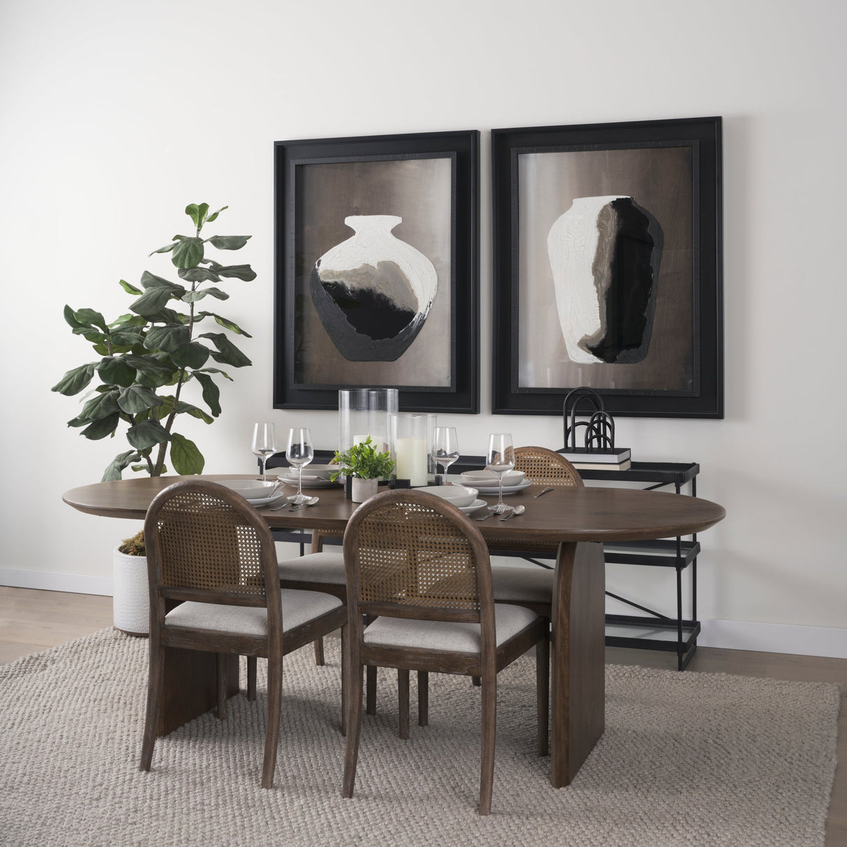 Unearthed Vessel II by Studio M a handmade Original Framed Artwork under Glass by Mercana at Eve Furniture