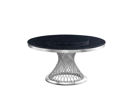 Unico Black/Chrome Dining Table by New Era Innovations at Eve Furniture