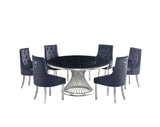 Unico Black/Chrome Dining Table by New Era Innovations at Eve Furniture