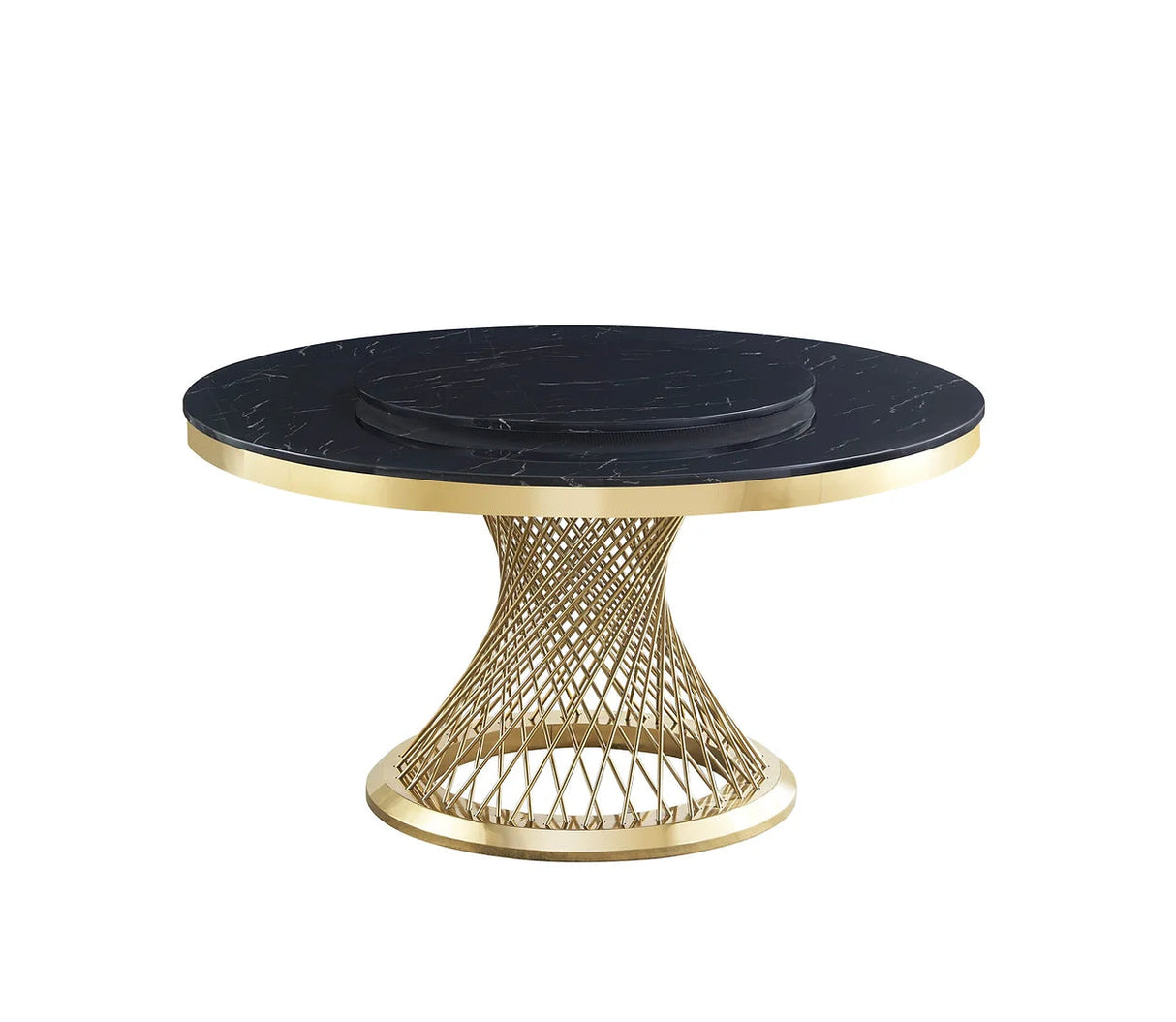 Unico Black/Gold Dining Table by New Era Innovations at Eve Furniture