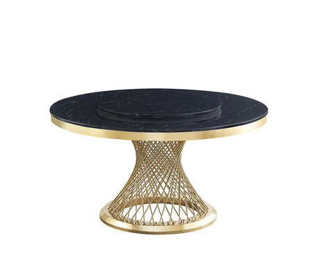 Unico Black/Gold Dining Table by New Era Innovations at Eve Furniture
