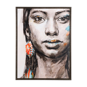Unity I Woman (FL) by Mercana Studio a Hand Embellished Textured Framed Canvas by Mercana at Eve Furniture