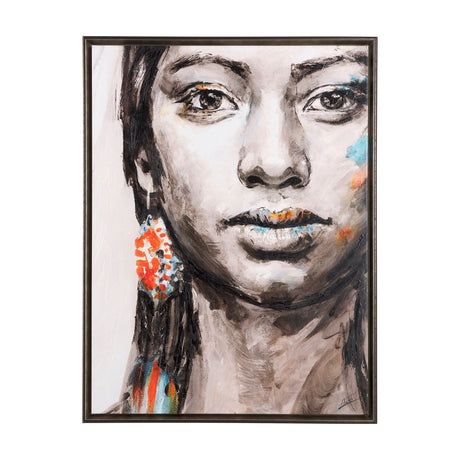 Unity I Woman (FL) by Mercana Studio a Hand Embellished Textured Framed Canvas by Mercana at Eve Furniture
