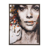 Unity II Woman (FL) by Mercana Studio a Hand Embellished Textured Framed Canvas by Mercana at Eve Furniture