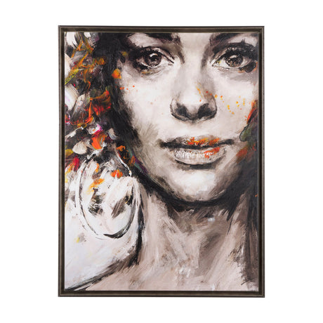 Unity II Woman (FL) by Mercana Studio a Hand Embellished Textured Framed Canvas by Mercana at Eve Furniture