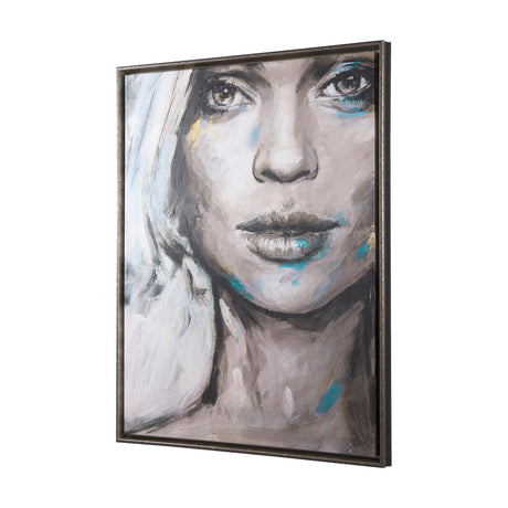 Unity III Woman (FL) by Mercana Studio a Hand Embellished Textured Framed Canvas by Mercana at Eve Furniture