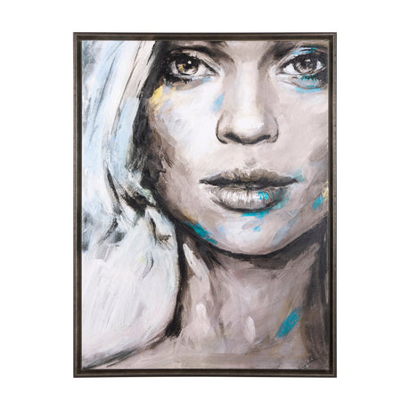 Unity III Woman (FL) by Mercana Studio a Hand Embellished Textured Framed Canvas by Mercana at Eve Furniture