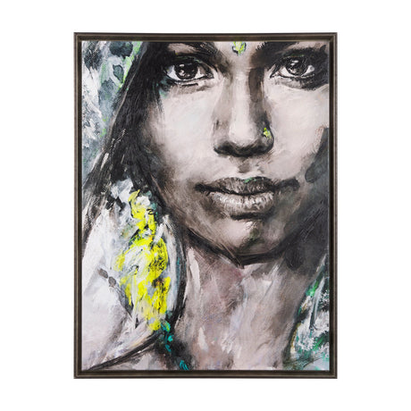 Unity V Woman (FL) by Mercana Studio a Hand Embellished Textured Framed Canvas by Mercana at Eve Furniture