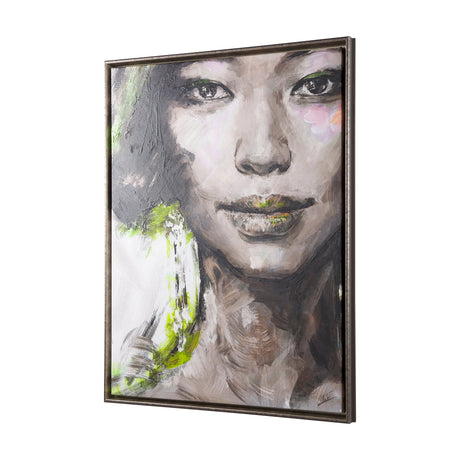 Unity VI Woman (FL) by Mercana Studio a Hand Embellished Textured Framed Canvas by Mercana at Eve Furniture
