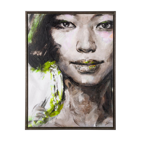 Unity VI Woman (FL) by Mercana Studio a Hand Embellished Textured Framed Canvas by Mercana at Eve Furniture