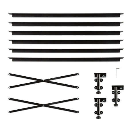 Universal Black Adjustable Center Support System by Malouf at Eve Furniture