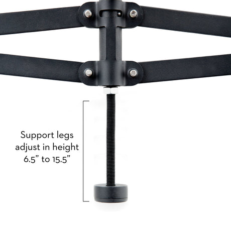 Universal Black Adjustable Center Support System by Malouf at Eve Furniture