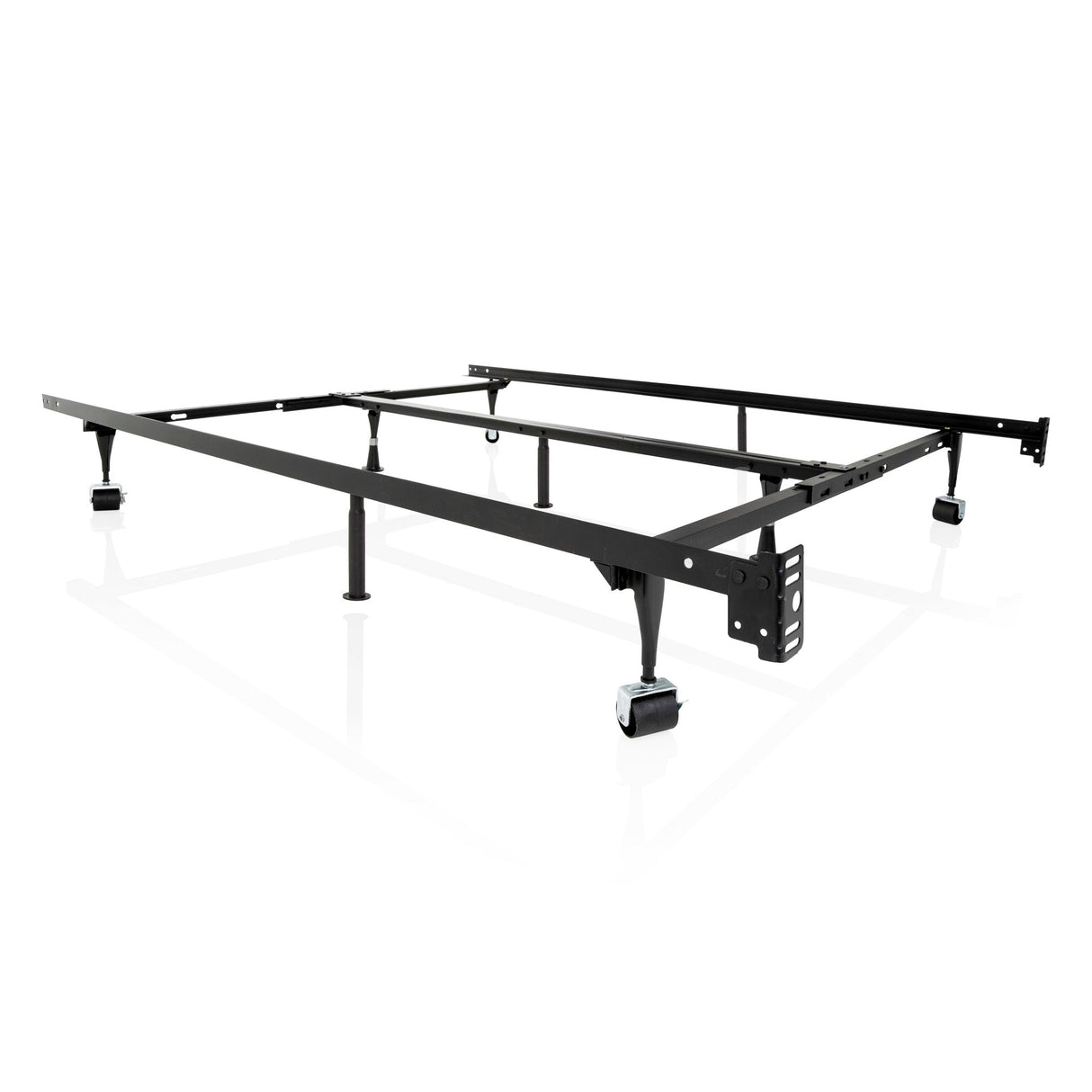 Universal Black Bed Frame w/ Rug Rollers by Malouf at Eve Furniture