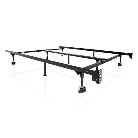 Universal Black Bed Frame w/ Rug Rollers by Malouf at Eve Furniture
